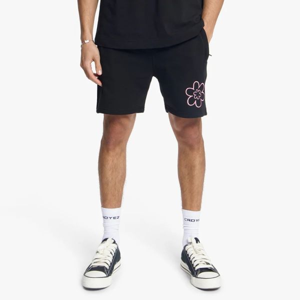 Croyez Contour De La Fleur Korte Broek Zwart