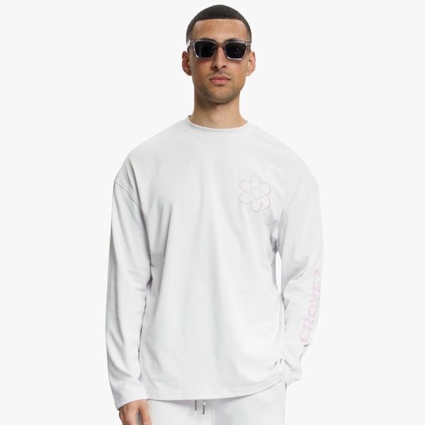 Croyez Contour De La Fleur Longsleeve T-shirt Grijs