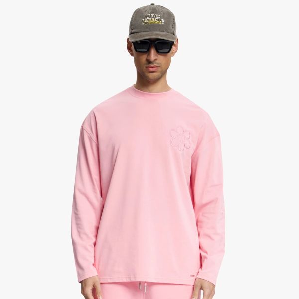 Croyez Contour De La Fleur Longsleeve T-shirt Roze