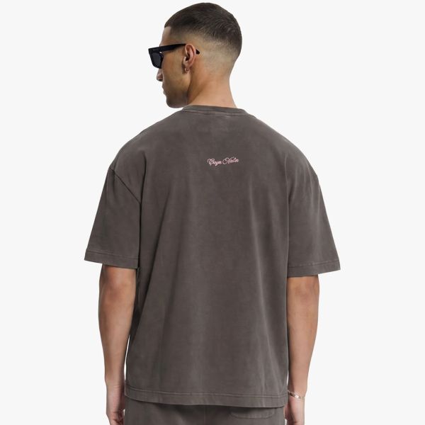 Croyez Contour De La Fleur T-shirt Bruin