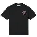Croyez Contour De La Fleur T-shirt Zwart
