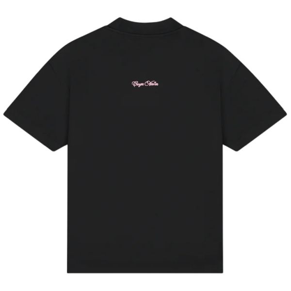 Croyez Contour De La Fleur T-shirt Zwart