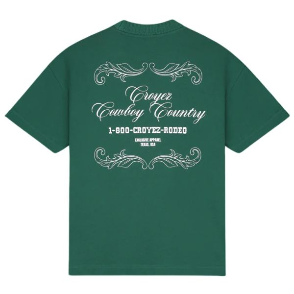 Croyez Country T-shirt Donker groen