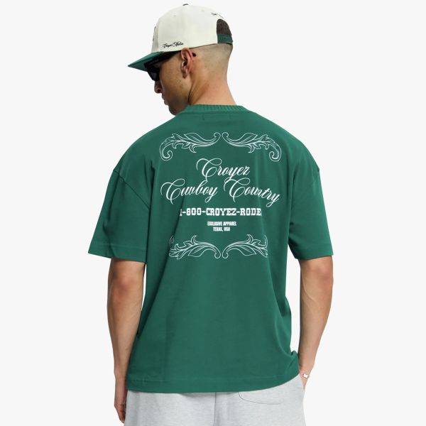 Croyez Country T-shirt Donker groen