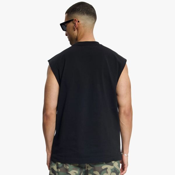 Croyez Cutout Heart Sleeveless T-shirt Zwart