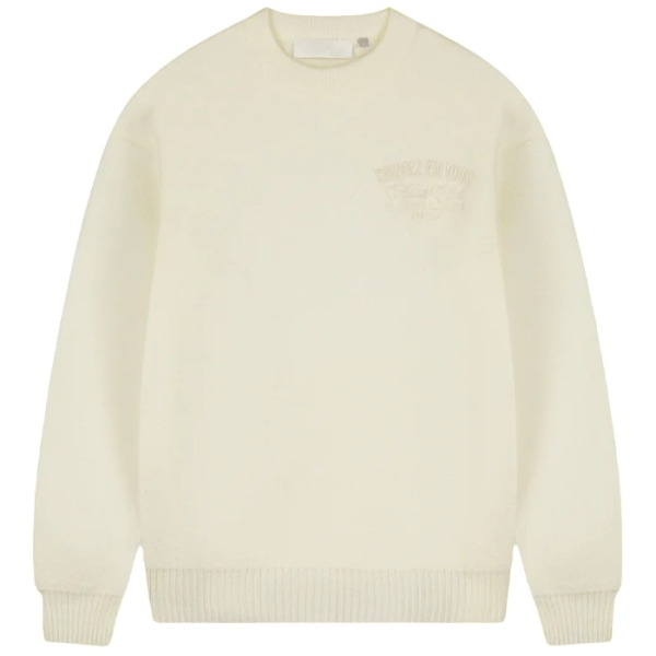 Croyez En Vous Knit Sweater Off White