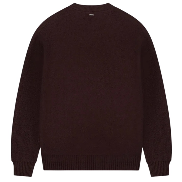 Croyez Etiquette Knit Sweater Bordeaux
