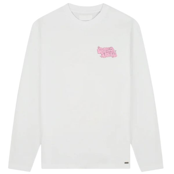 Croyez Fleur Heureuse Longsleeve T-shirt Wit