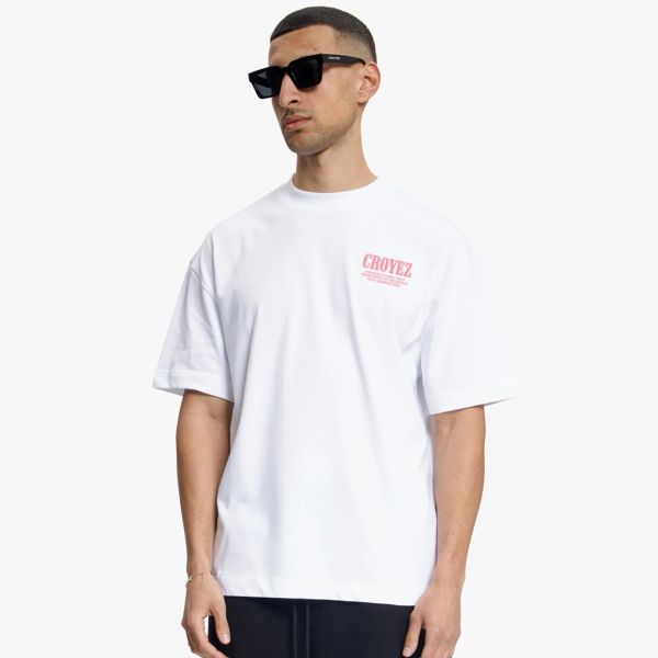 Croyez Flower And Heart T-shirt Wit/Roze