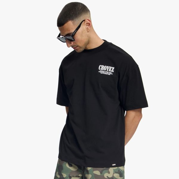 Croyez Flower And Heart T-shirt Zwart