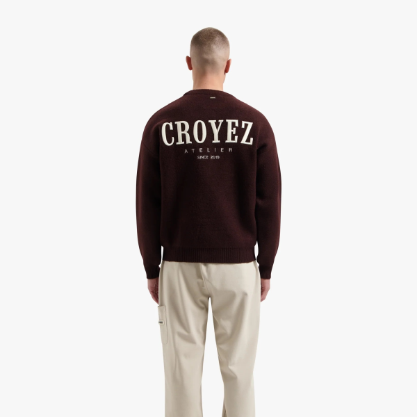 Croyez Gallery Knit Sweater Bordeaux