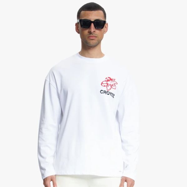 Croyez Gardener Longsleeve T-shirt Wit/Rood