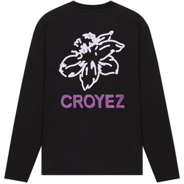 Croyez Gardener Longsleeve T-shirt Zwart/Paars