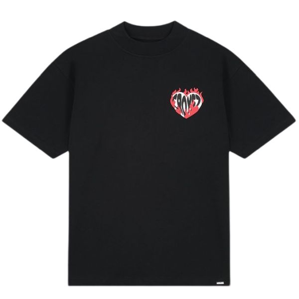 Croyez Heart On Fire T-shirt Zwart