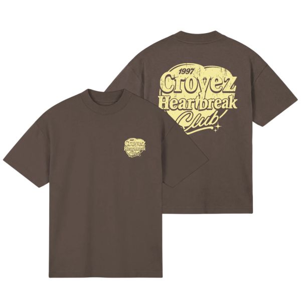 Croyez Heartbreak Club T-shirt Bruin