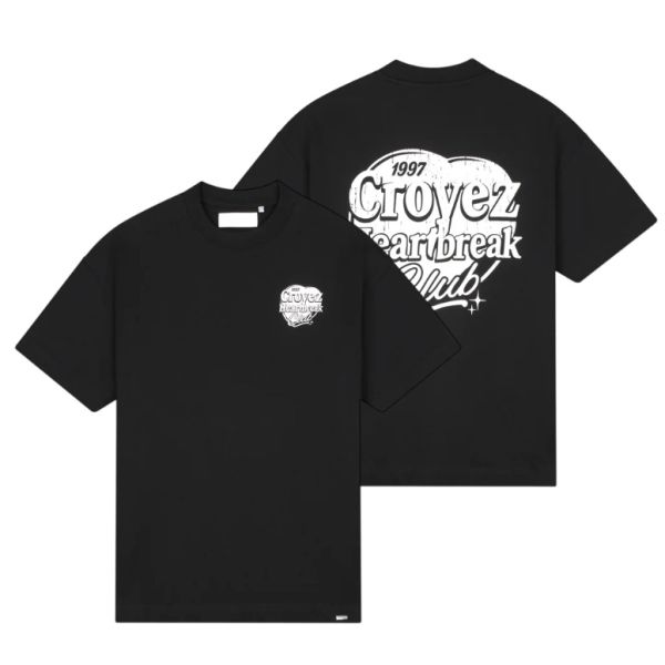Croyez Heartbreak Club T-shirt Zwart