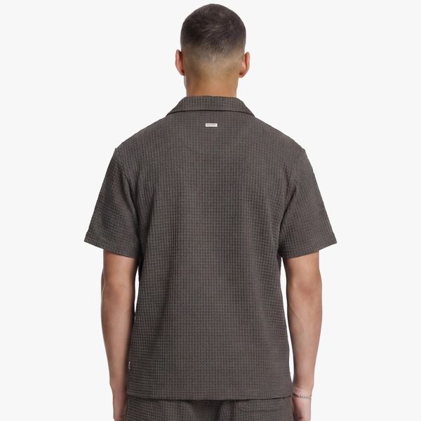 Croyez Initial Waffle Overhemd Bruin