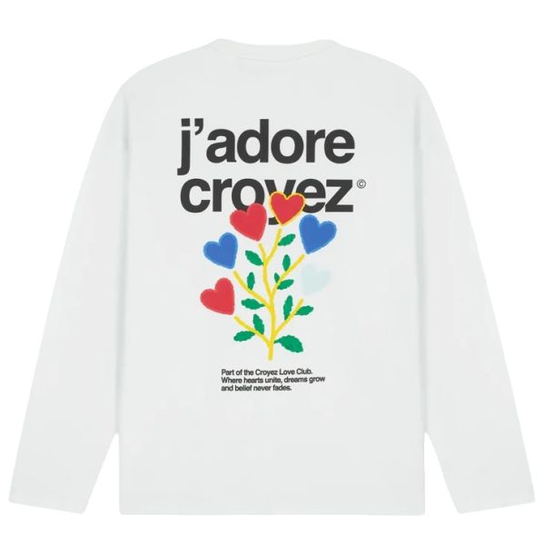 Croyez J'Adore Longsleeve T-shirt Wit