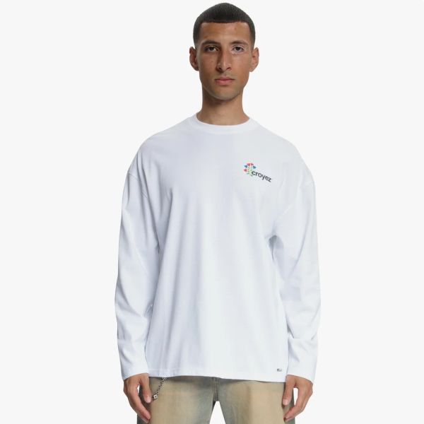Croyez J'Adore Longsleeve T-shirt Wit