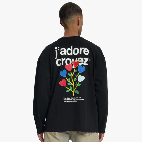 Croyez J'Adore Longsleeve T-shirt Zwart