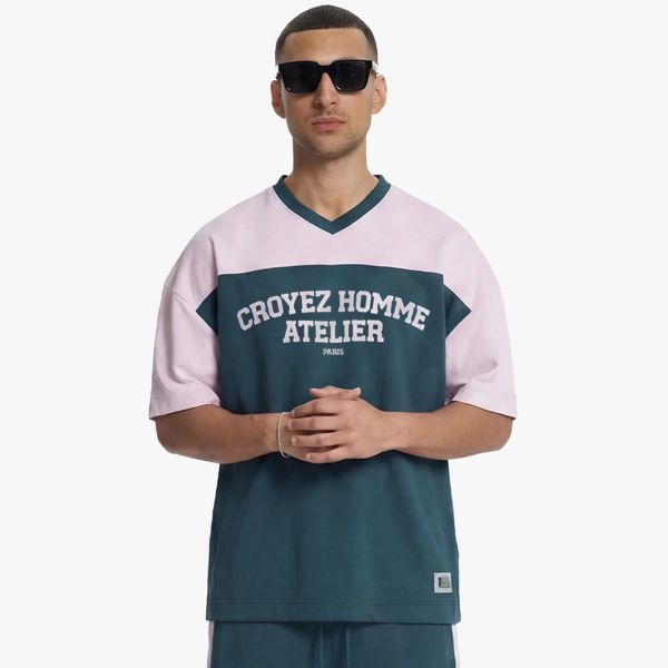 Croyez Jersey Sport T-shirt Donker blauw