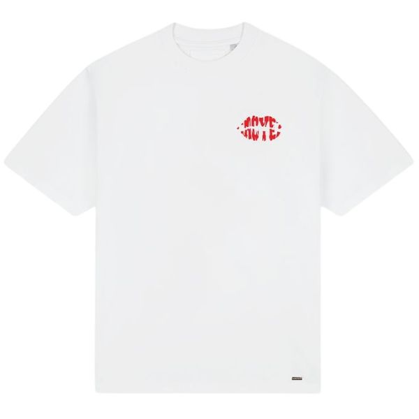 Croyez Lips T-shirt Wit