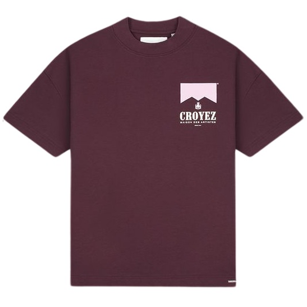 Croyez Maison Fumes T-shirt Bordeaux