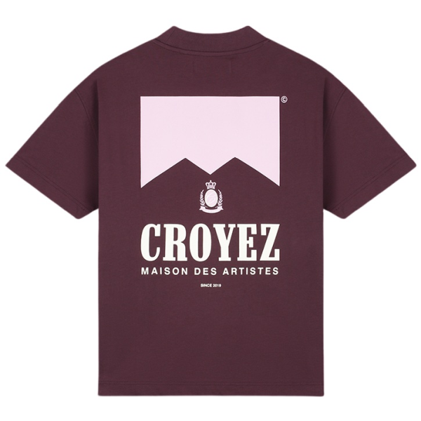 Croyez Maison Fumes T-shirt Bordeaux