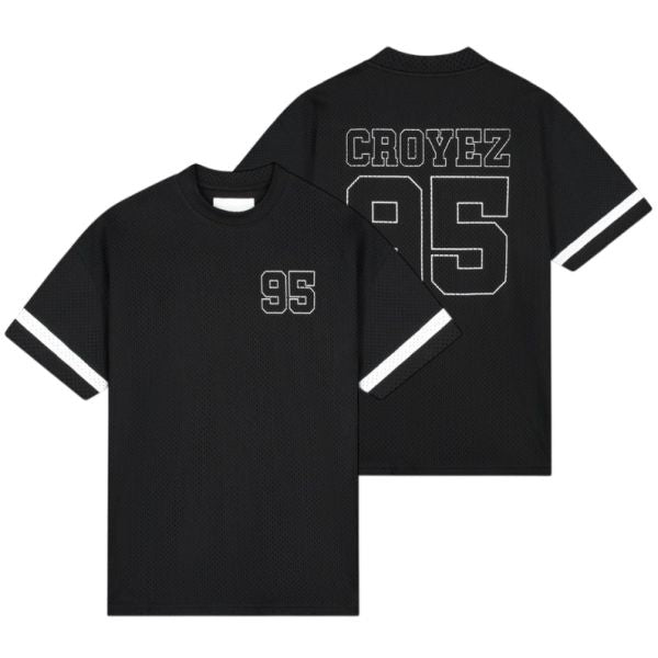 Croyez Mesh Jersey Zwart