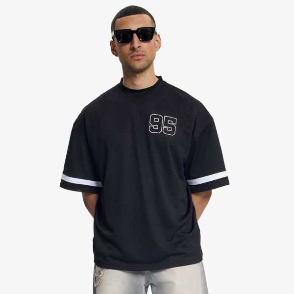 Croyez Mesh Jersey Zwart