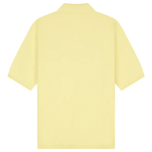 Croyez Nombre Knit Polo Geel