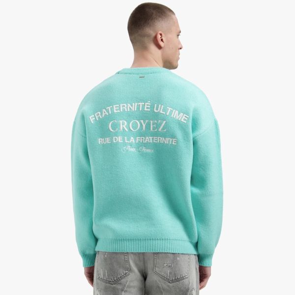 Croyez Original Fraternité Knit Sweater Blauw