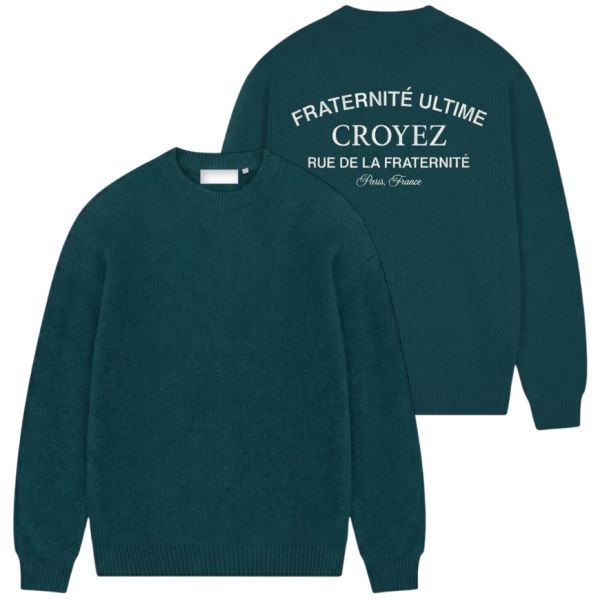 Croyez Original Fraternité Knit Sweater Donker blauw