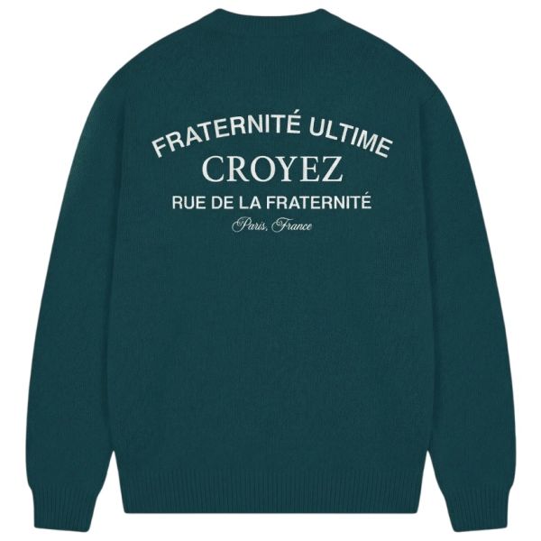 Croyez Original Fraternité Knit Sweater Donker Blauw