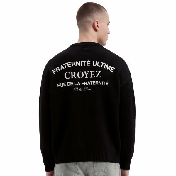 Croyez Original Fraternité Knit Sweater Zwart