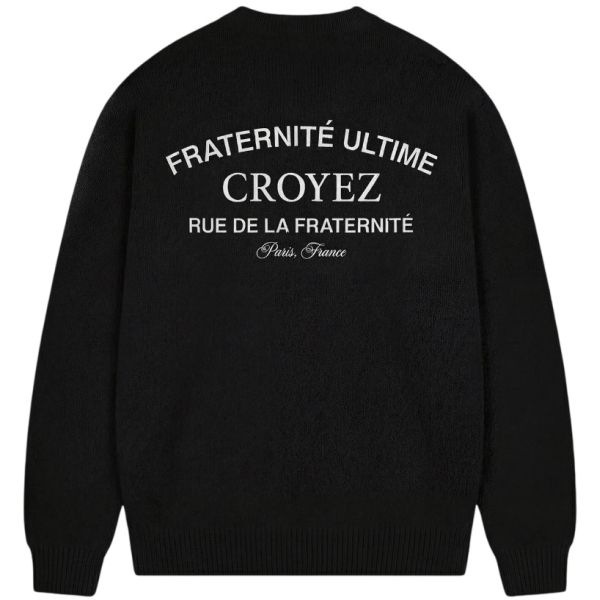 Croyez Original Fraternité Knit Sweater Zwart