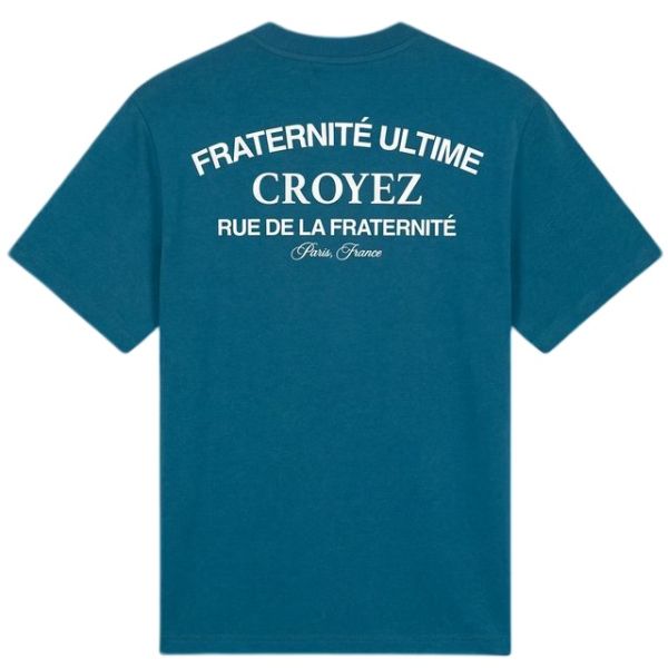 Croyez Original Fraternité T-shirt Donker Blauw