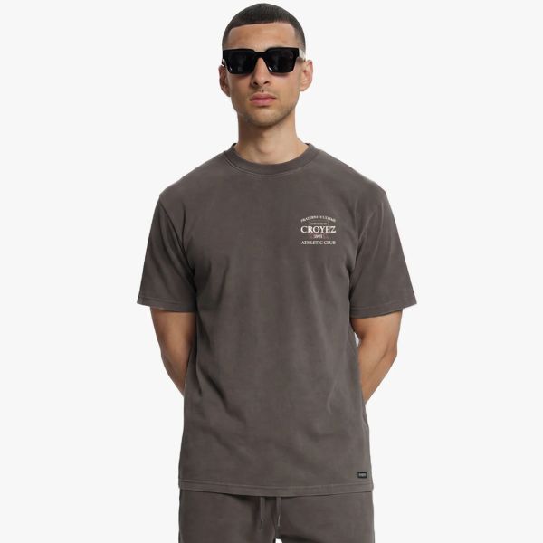 Croyez Overlay Fraternité T-shirt Bruin