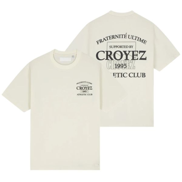 Croyez Overlay Fraternité T-shirt Off White