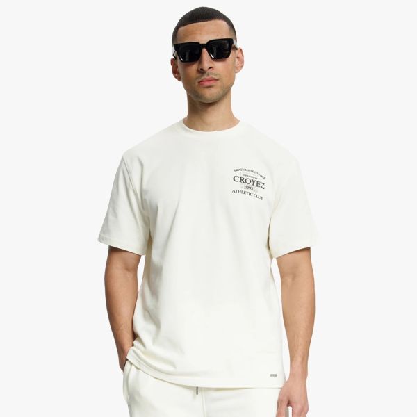 Croyez Overlay Fraternité T-shirt Off White