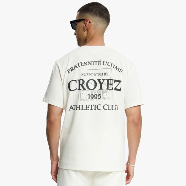 Croyez Overlay Fraternité T-shirt Off White