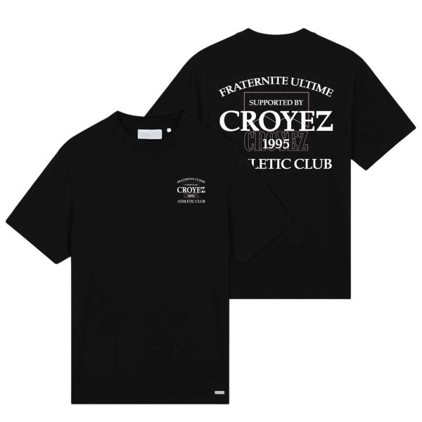 Croyez Overlay Fraternité T-shirt Zwart