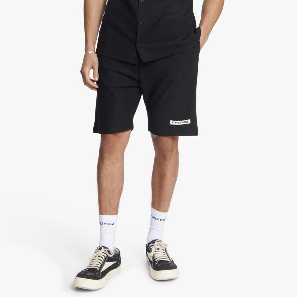 Croyez Plisse Korte Broek Zwart