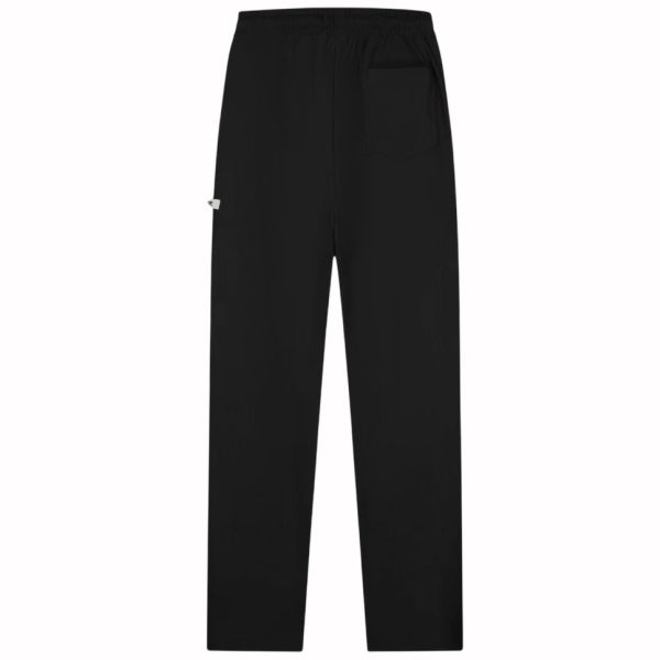 Croyez Plisse Straight Leg Broek Zwart
