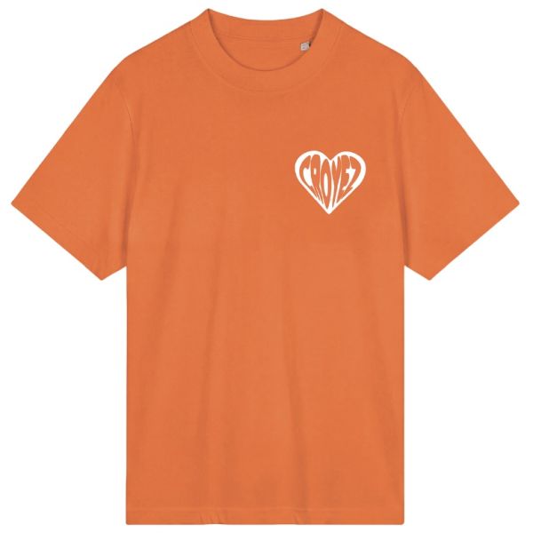 Croyez Puffed Heart T-shirt Oranje