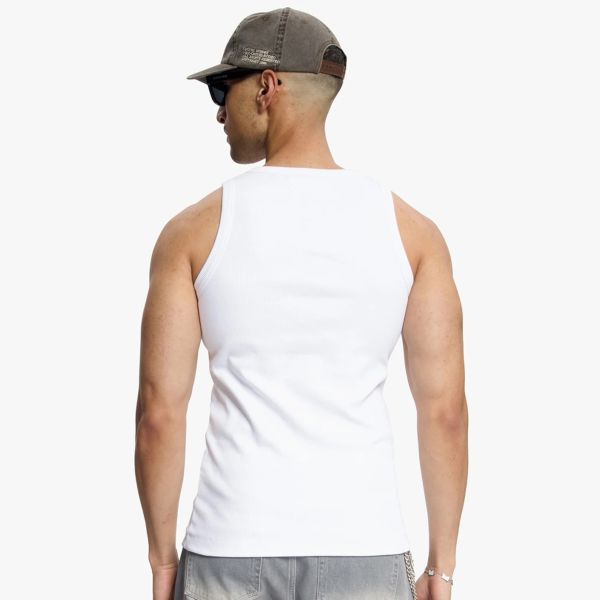 Croyez Ribbed Tank Top Wit
