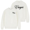 Croyez Script Knit Sweater Off White