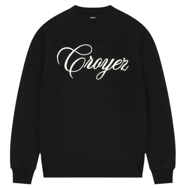 Croyez Script Knit SweaterZwart