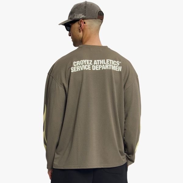 Croyez Service Dept Longsleeve T-shirt Bruin