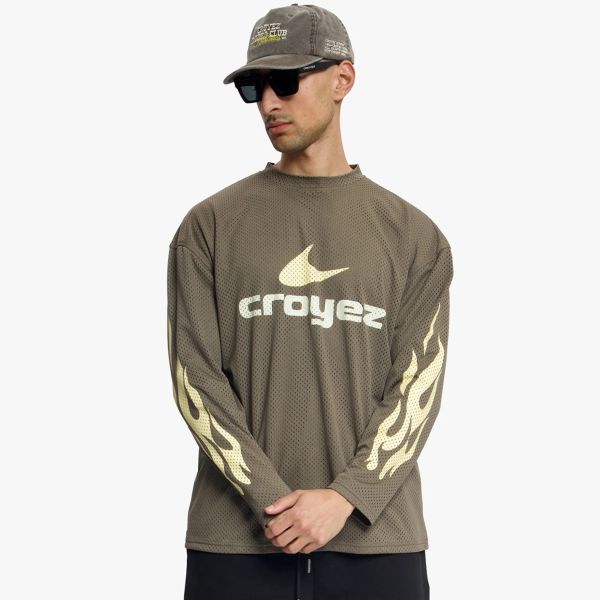 Croyez Service Dept Longsleeve T-shirt Bruin